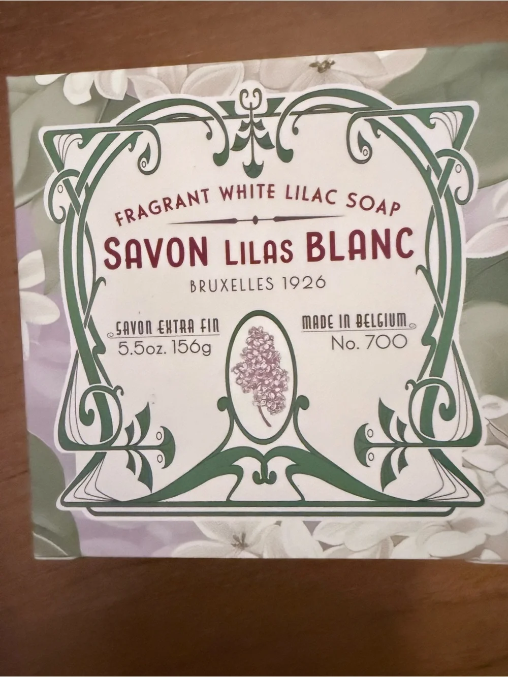 New in Box Savon Lilas Blanc Fragrant White Lilac Soap - White Lilac